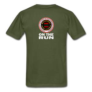 XZAKA - Hanes Adult Tagless T-Shirt - On The Run - military green
