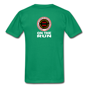 XZAKA - Hanes Adult Tagless T-Shirt - On The Run - kelly green