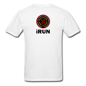 XZAKA - Hanes Adult Tagless T-Shirt - iRUN - white
