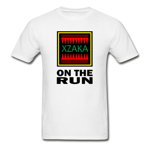 XZAKA - Hanes Adult Tagless T-Shirt - On The Run - WH - white