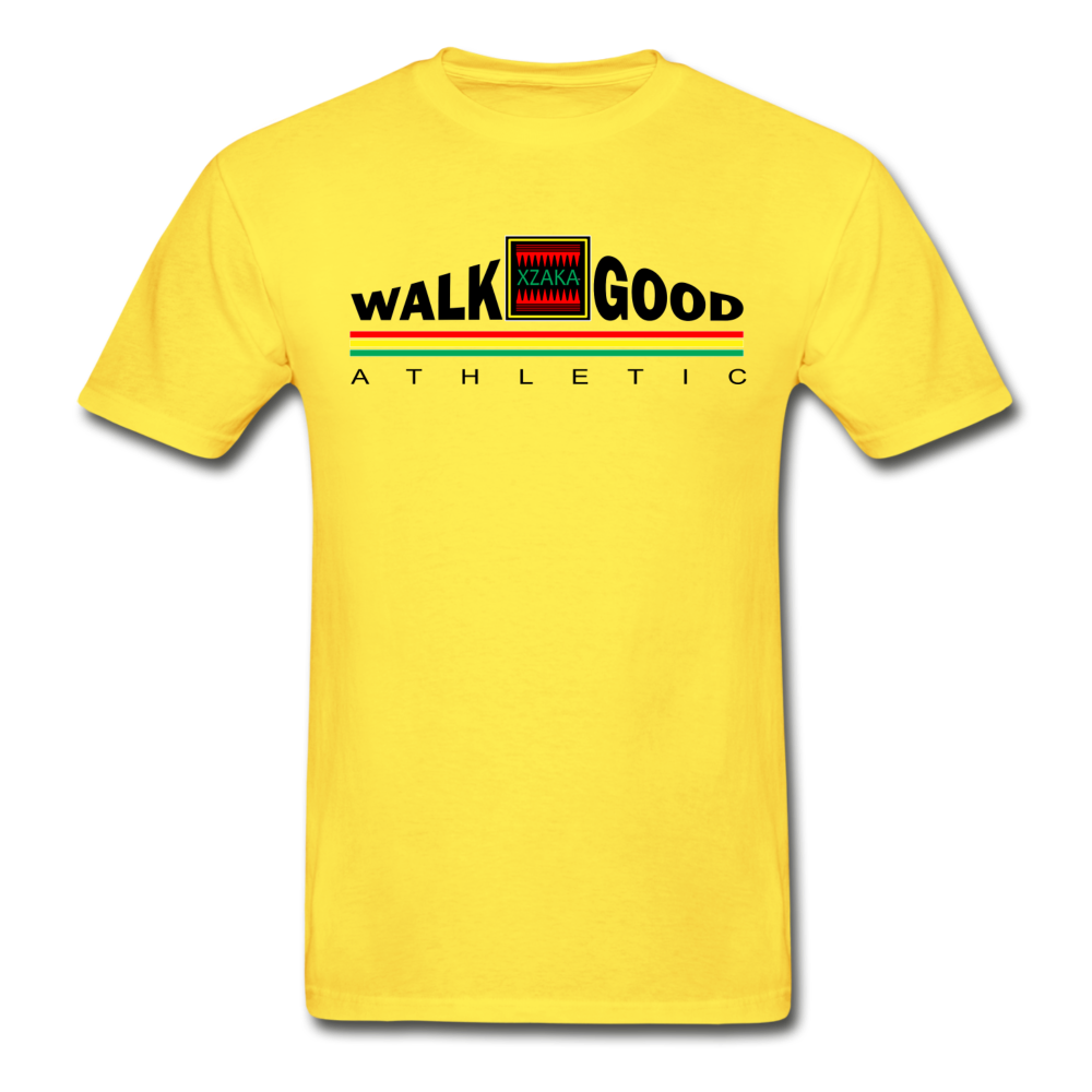 XZAKA - Hanes Adult Tagless T-Shirt -Walk Good - EVP - yellow