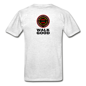 XZAKA - Hanes Adult Tagless T-Shirt -Walk Good - EVP - light heather gray