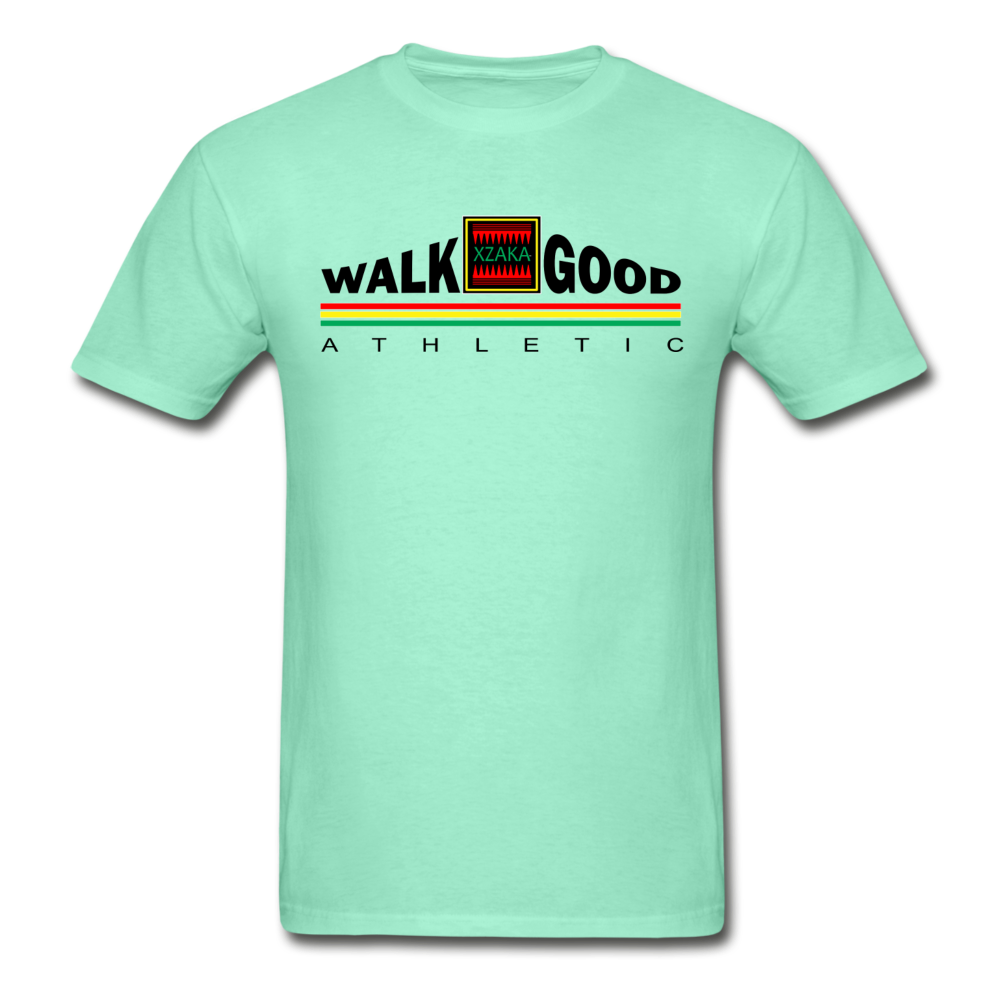 XZAKA - Hanes Adult Tagless T-Shirt -Walk Good - EVP - deep mint