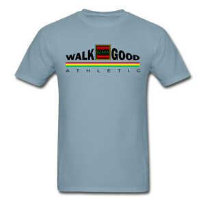 XZAKA - Hanes Adult Tagless T-Shirt -Walk Good - EVP - stonewash blue