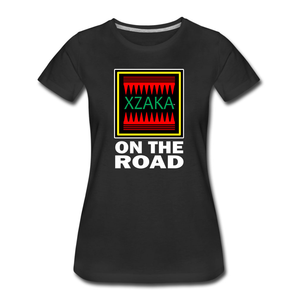 XZAKA - Women’s Premium T-Shirt - On The Road - BK - black