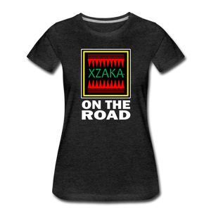 XZAKA - Women’s Premium T-Shirt - On The Road - BK - charcoal gray