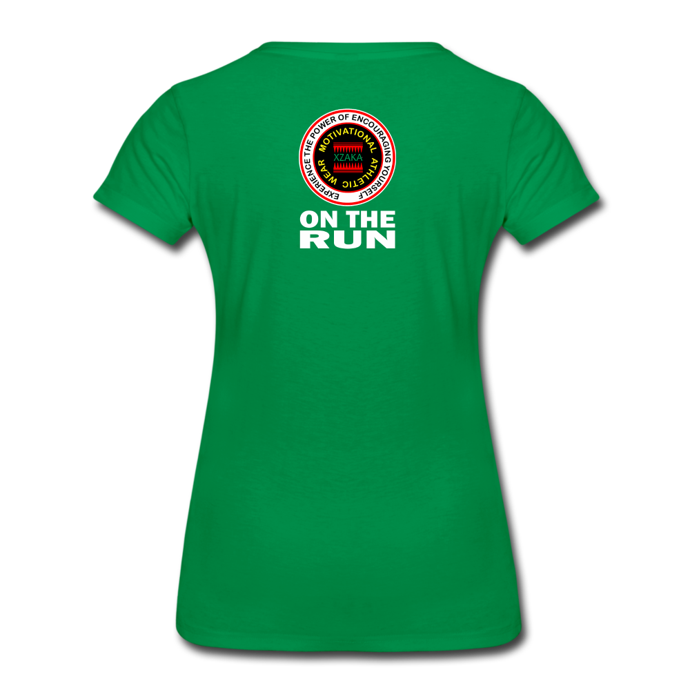 XZAKA - Women’s Premium T-Shirt - On The Road - BK - kelly green
