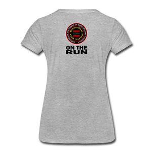 XZAKA - Women’s Premium T-Shirt - On The Run - heather gray