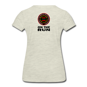 XZAKA - Women’s Premium T-Shirt - On The Run - heather oatmeal