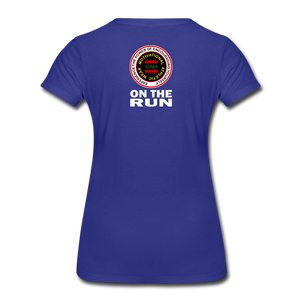 XZAKA - Women’s Premium T-Shirt - On The Run - BK - royal blue