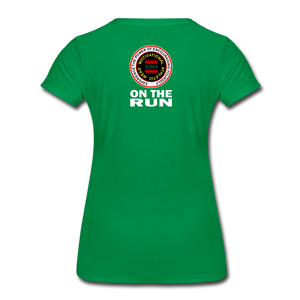 XZAKA - Women’s Premium T-Shirt - On The Run - BK - kelly green