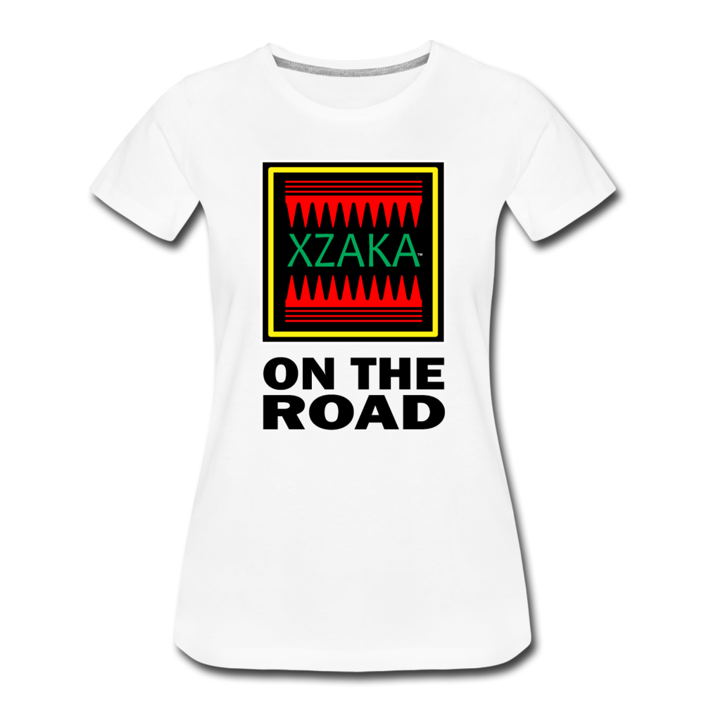 XZAKA - Women’s Premium T-Shirt - On The Road - white