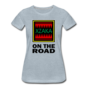 XZAKA - Women’s Premium T-Shirt - On The Road - heather ice blue