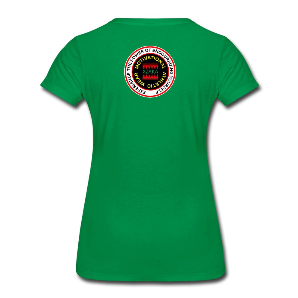 XZAKA - Women’s Premium T-Shirt 4SQ - iRUN -BK - kelly green