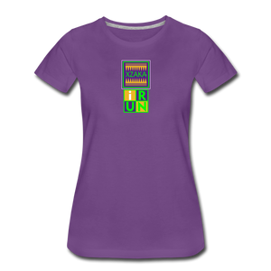 XZAKA - Women’s Premium T-Shirt 4SQ2A - iRUN - purple