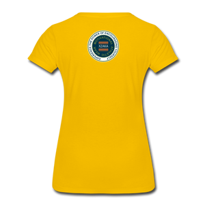 XZAKA - Women’s Premium T-Shirt 4SQ - iJOG-BK - sun yellow
