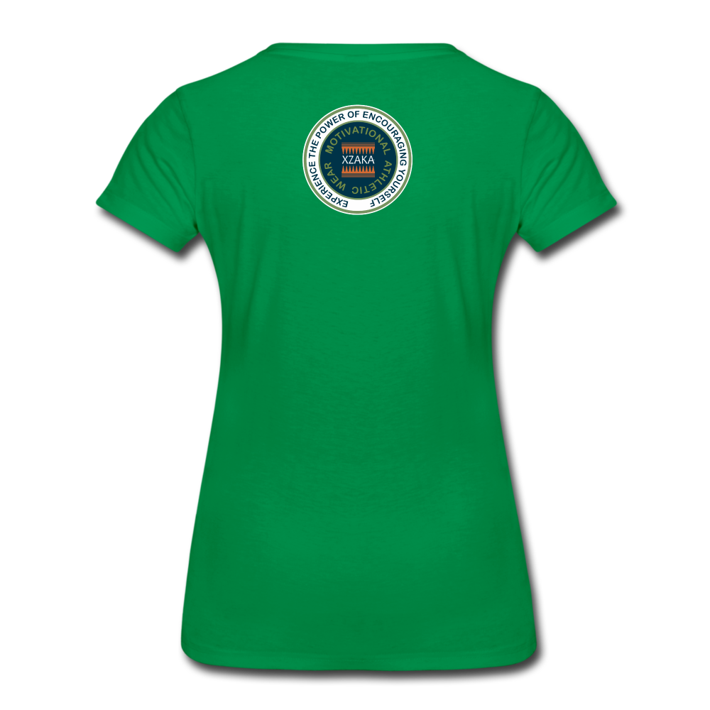 XZAKA - Women’s Premium T-Shirt 4SQ - iJOG-BK - kelly green