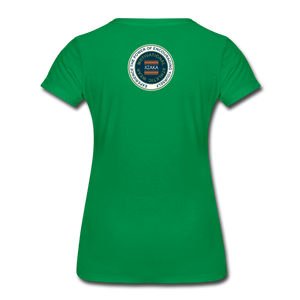XZAKA - Women’s Premium T-Shirt 4SQ - iJOG-BK - kelly green