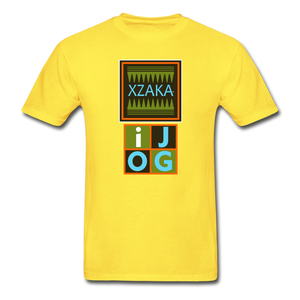 XZAKA - Hanes Adult Tagless T-Shirt - iJOG - yellow