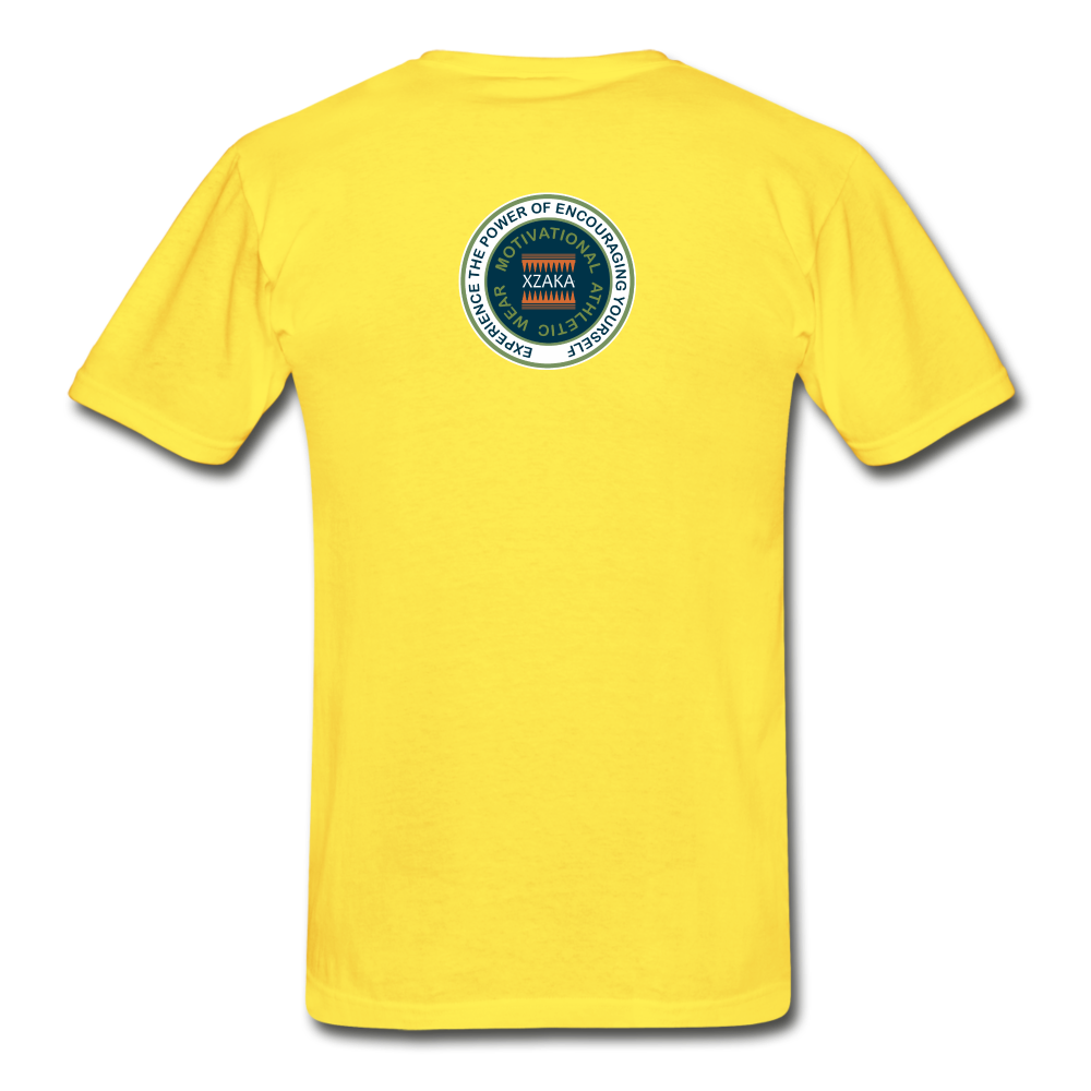 XZAKA - Hanes Adult Tagless T-Shirt - iJOG - yellow