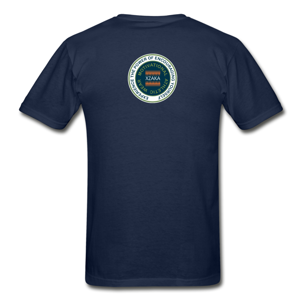 XZAKA - Hanes Adult Tagless T-Shirt - iJOG - navy