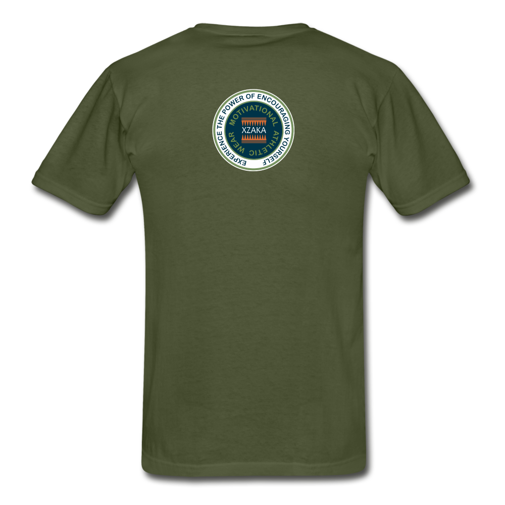 XZAKA - Hanes Adult Tagless T-Shirt - iJOG - military green