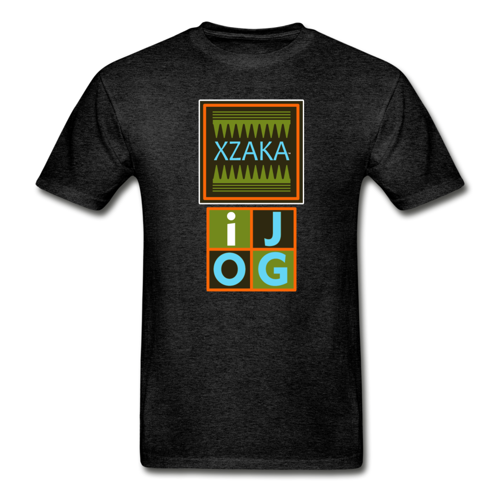 XZAKA - Hanes Adult Tagless T-Shirt - iJOG - charcoal gray