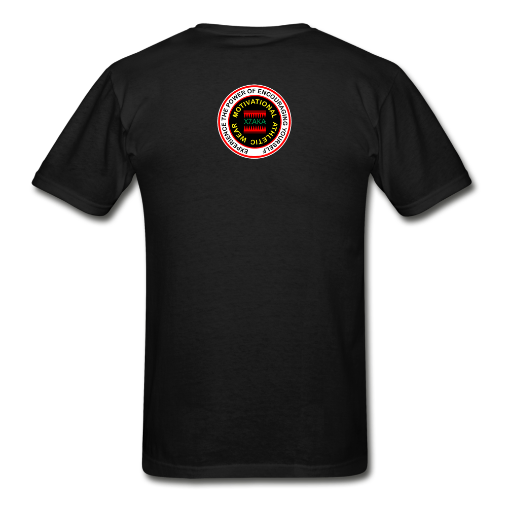 XZAKA - Hanes Adult Tagless T-Shirt - iRUN-BK2 - black