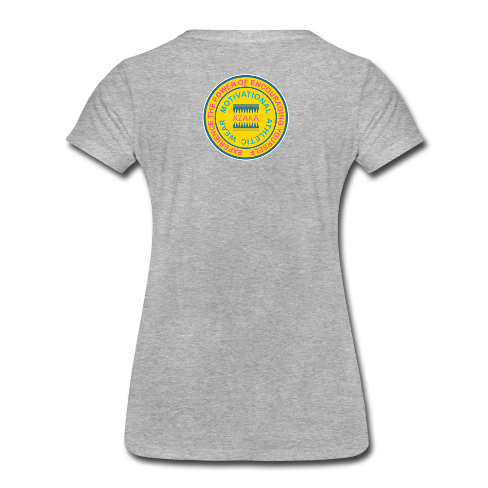 XZAKA - Women’s Premium T-Shirt - MOVE - 1011 - heather gray