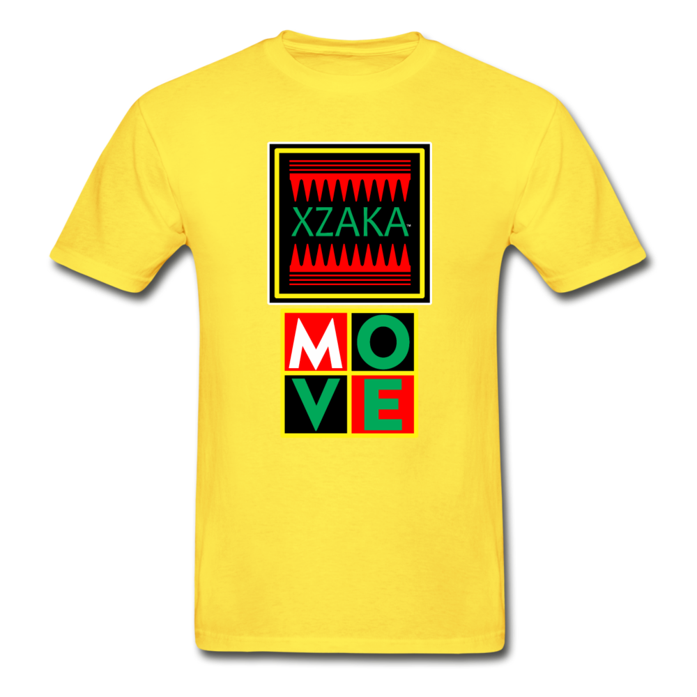 XZAKA - Hanes Adult Tagless T-Shirt - MOVE-1010 - yellow
