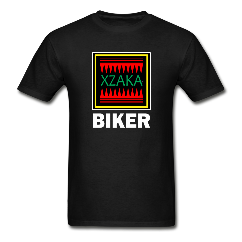 XZAKA - Hanes Adult Tagless T-Shirt - Biker-BK - black