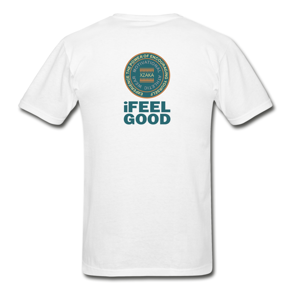 XZAKA - Men - Hanes Tagless T-Shirt - iFeelGood - white
