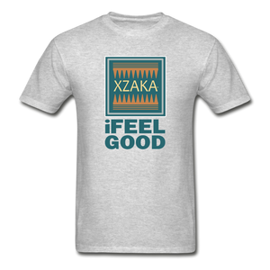 XZAKA - Men - Hanes Tagless T-Shirt - iFeelGood - heather gray