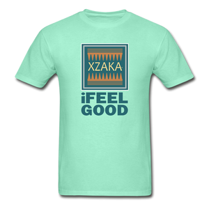 XZAKA - Men - Hanes Tagless T-Shirt - iFeelGood - deep mint