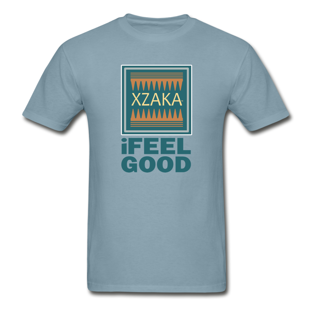 XZAKA - Men - Hanes Tagless T-Shirt - iFeelGood - stonewash blue
