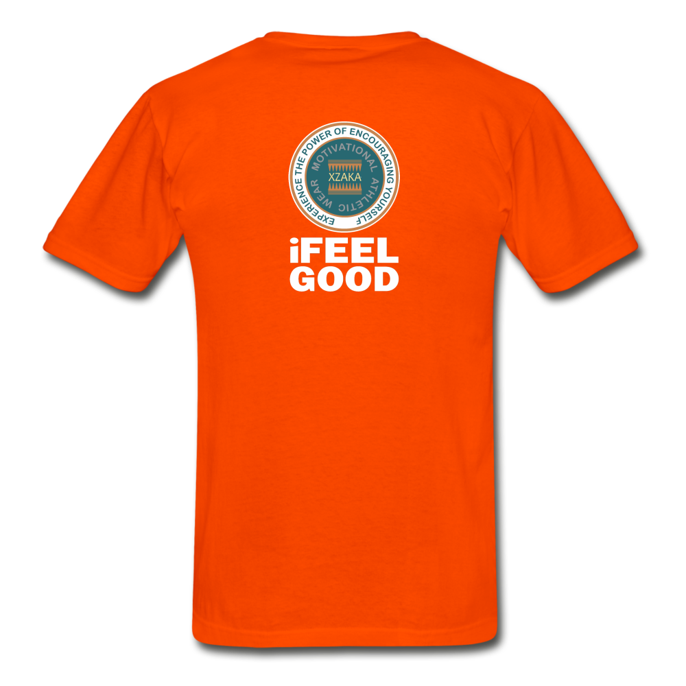 XZAKA - Men - Hanes Tagless T-Shirt - iFeelGood-BK-EVP - orange