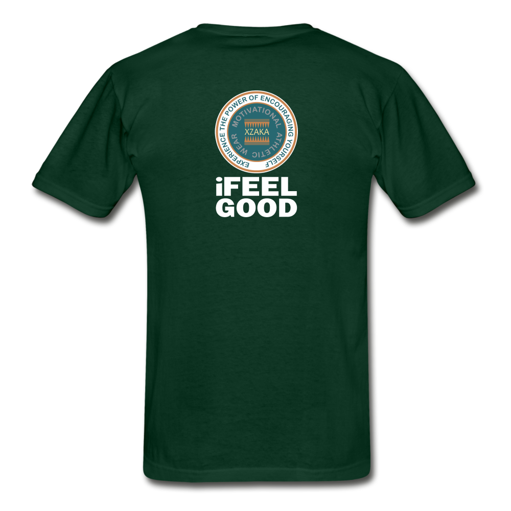 XZAKA - Men - Hanes Tagless T-Shirt - iFeelGood-BK-EVP - forest green