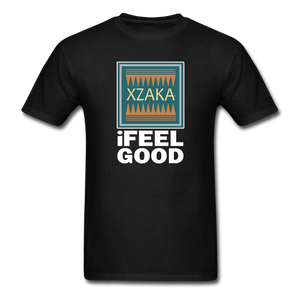 XZAKA - Men - Hanes Tagless T-Shirt - iFeelGood - BK - black