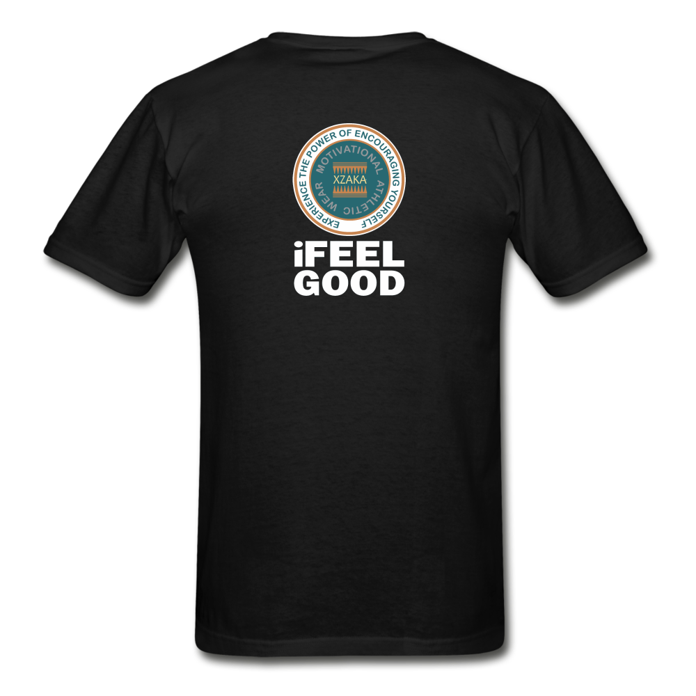 XZAKA - Men - Hanes Tagless T-Shirt - iFeelGood - BK - black