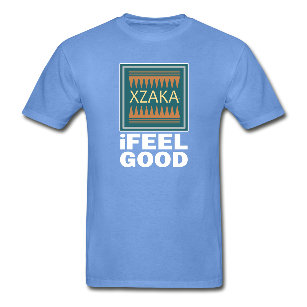 XZAKA - Men - Hanes Tagless T-Shirt - iFeelGood - BK - carolina blue