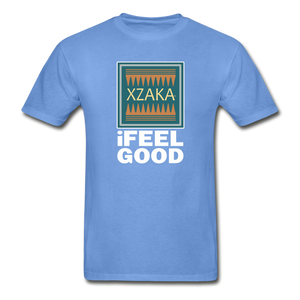 XZAKA - Men - Hanes Tagless T-Shirt - iFeelGood - BK - carolina blue
