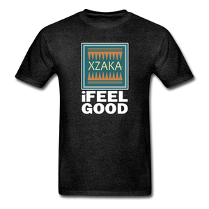 XZAKA - Men - Hanes Tagless T-Shirt - iFeelGood - BK - charcoal gray