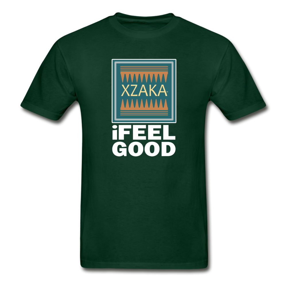 XZAKA - Men - Hanes Tagless T-Shirt - iFeelGood - BK - forest green