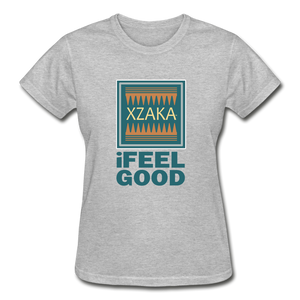 XZAKA - Women - Gildan Ultra Cotton T-Shirt - IFeelGood - heather gray