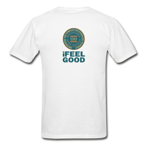 XZAKA - Men - Hanes Tagless T-Shirt - iFeelGood-EVP - white