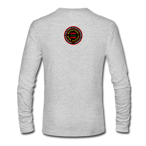 XZAKA Men "RUN" T-Shirt - Premium Organic -WH Next Level - heather gray