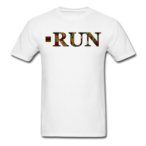 XZAKA Men "RUN"  T-Shirt -WH-Haynes Tagless - white