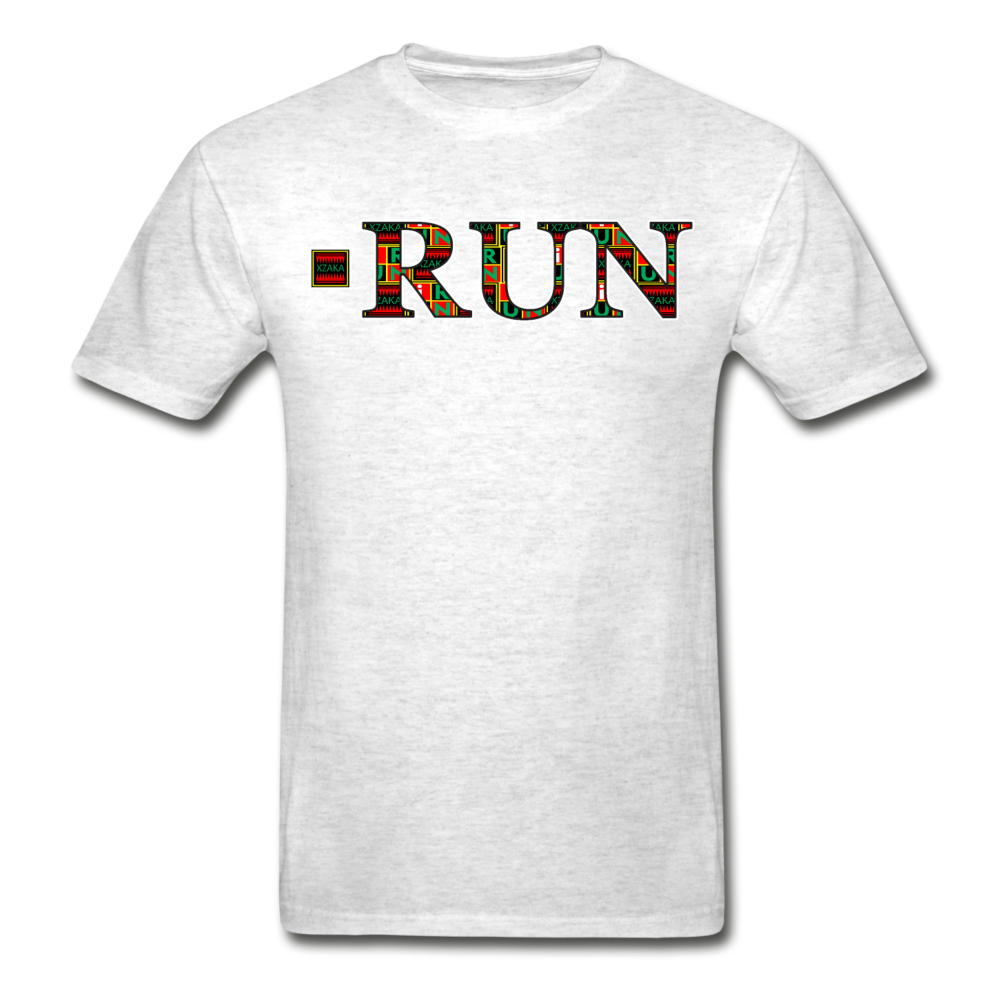 XZAKA Men "RUN"  T-Shirt -WH-Haynes Tagless - light heather gray