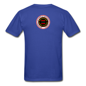 XZAKA Men "RUN" T-Shirt - Hanes Tagless - BK - royal blue