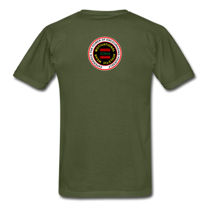 XZAKA Men "RUN" T-Shirt - Hanes Tagless - BK - military green